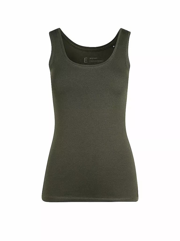 OPUS | Basic Top "Daily E" | olive