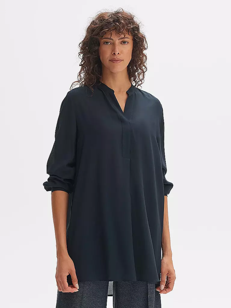 OPUS | Bluse FACURA  | blau