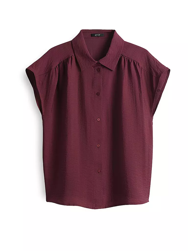 OPUS | Bluse FAIRI | dunkelrot
