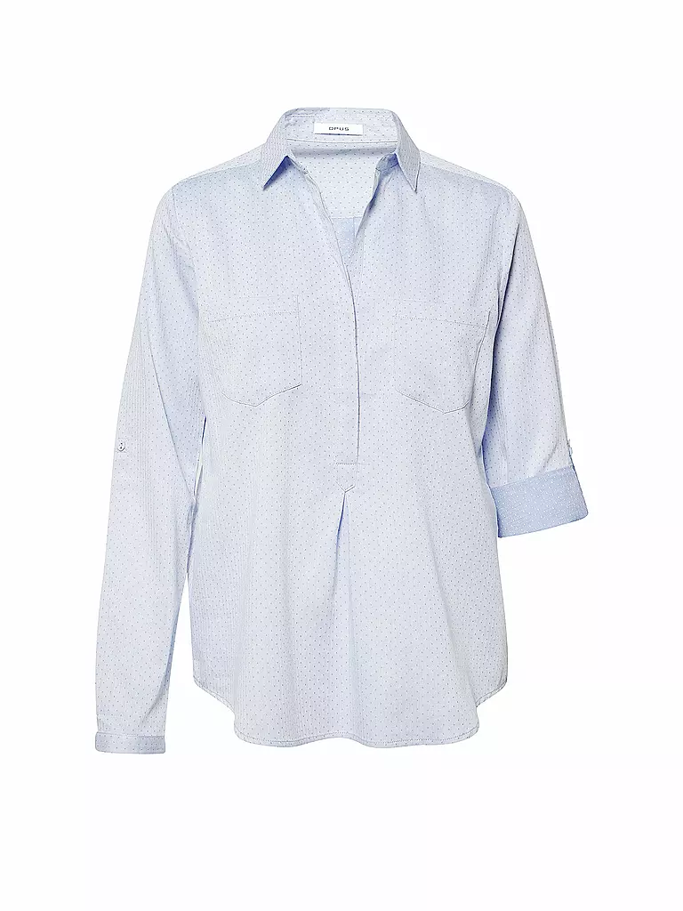 OPUS | Bluse Falenta Dobby | blau