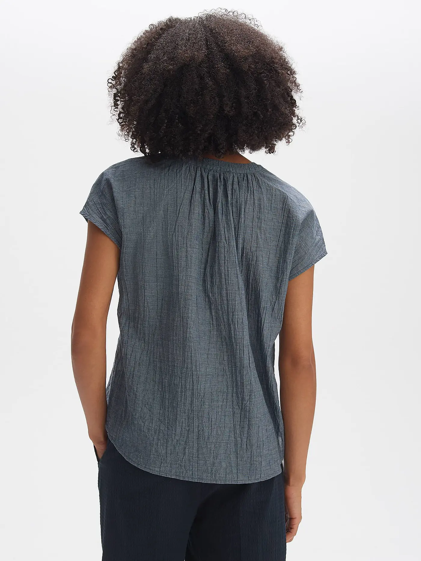 OPUS | Blusenshirt FAMITA | dunkelblau