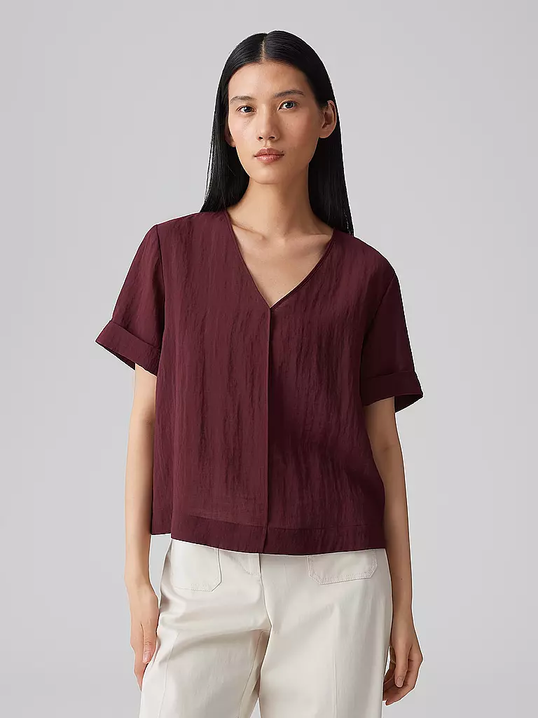 OPUS | Blusenshirt FILKA | dunkelrot