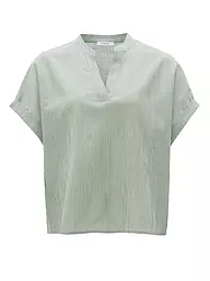 OPUS | Blusenshirt FLANDRA STRIPE | hellgrün