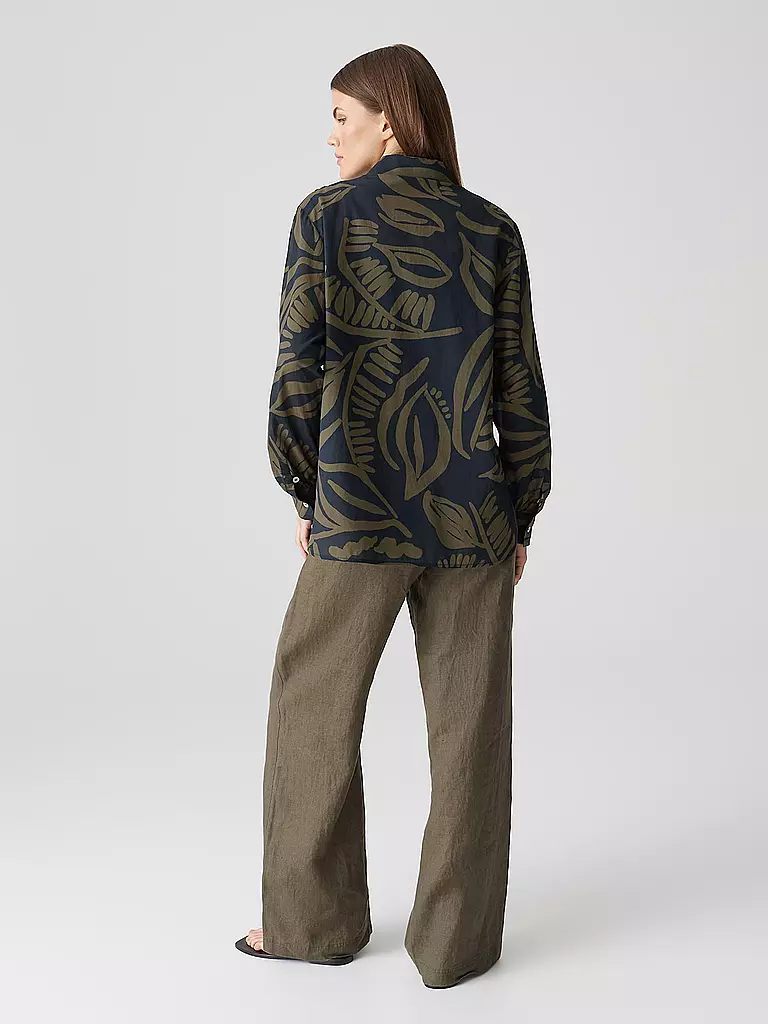 OPUS | Blusenshirt FUMINE TROPICAL | braun