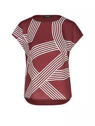 OPUS | Blusenshirt SABETHI PRINT | dunkelrot