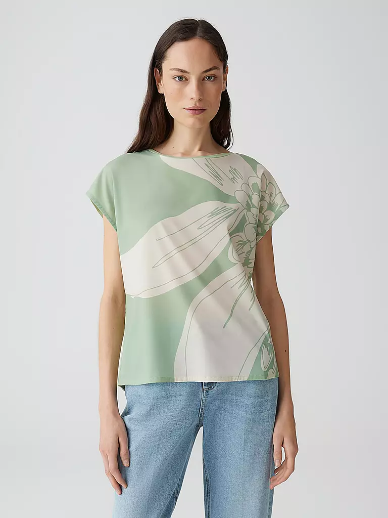 OPUS | Blusenshirt SAMELIE PRINT | grün