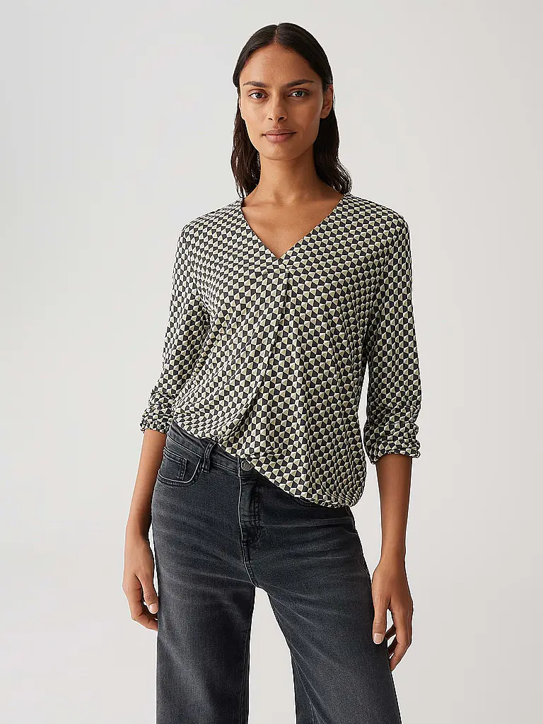 OPUS | Blusenshirt SANNAH ICONIC | dunkelgrün