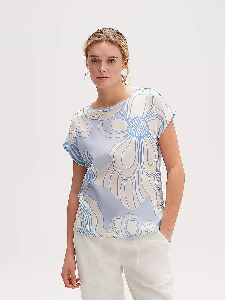 OPUS | Blusenshirt SASPA PRINT | blau