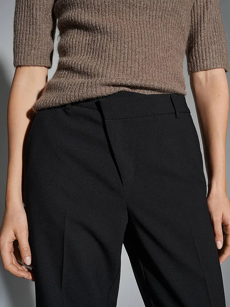 OPUS | Businesshose MEERI CRISSCROSS | Schwarz