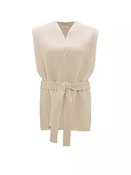 OPUS | Gilet in Felloptik  | creme