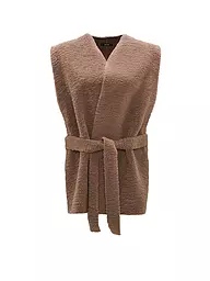 OPUS | Gilet in Felloptik  | braun