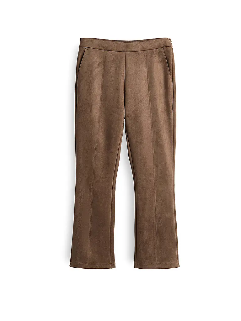 OPUS | Hose in Lederoptik ELVINA COZY | braun