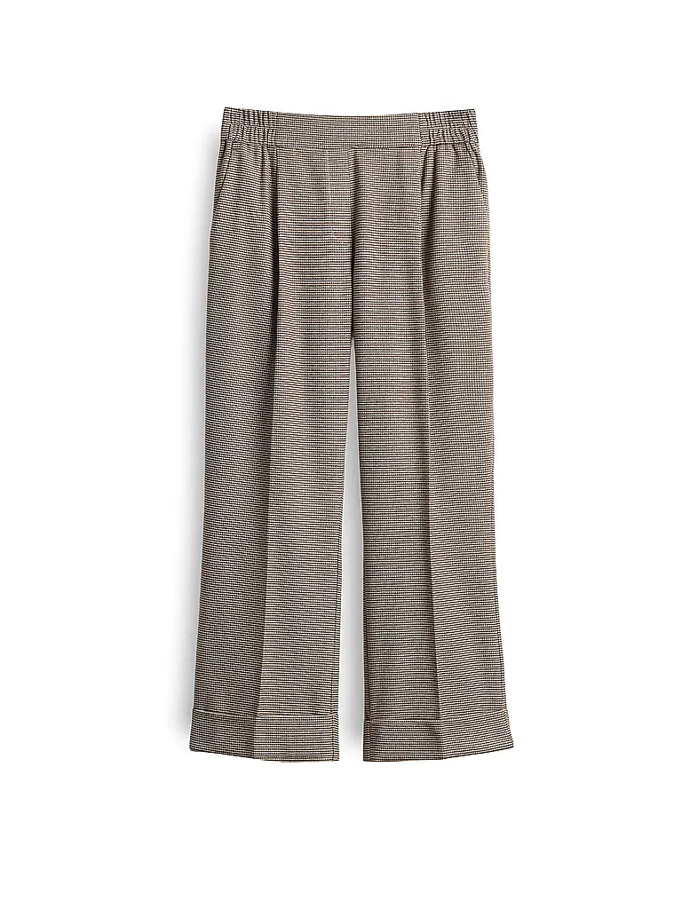OPUS | Hose Jogging Fit MAIKITO PEPITA | Hellbraun