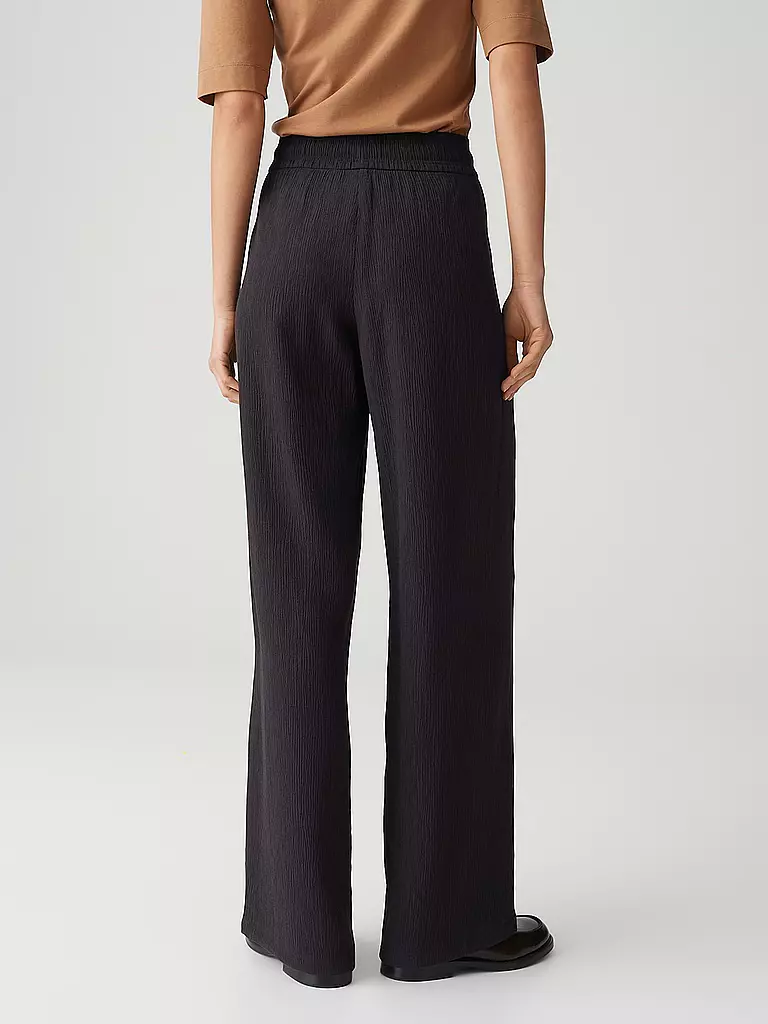 OPUS | Hose Jogging Fit MAROU CRINKLE | dunkelgrün