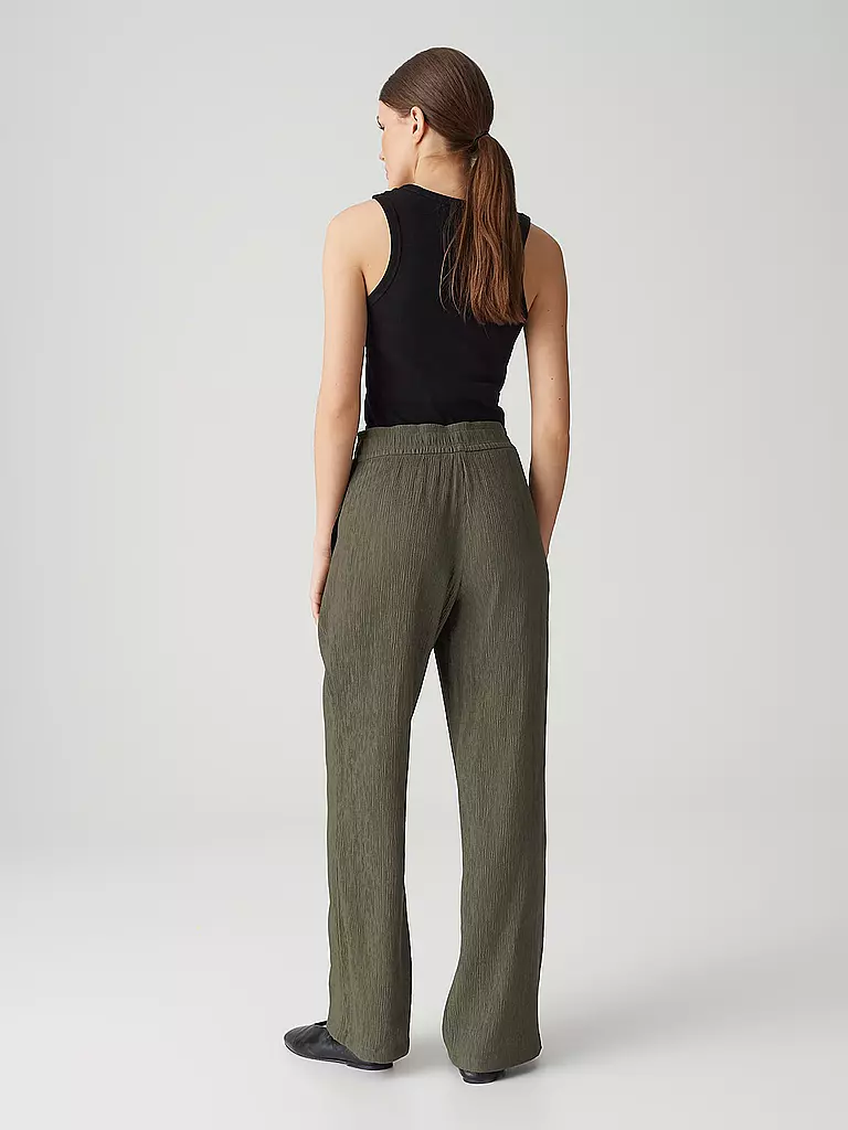 OPUS | Hose Jogging Fit MAROU CRINKLE | braun
