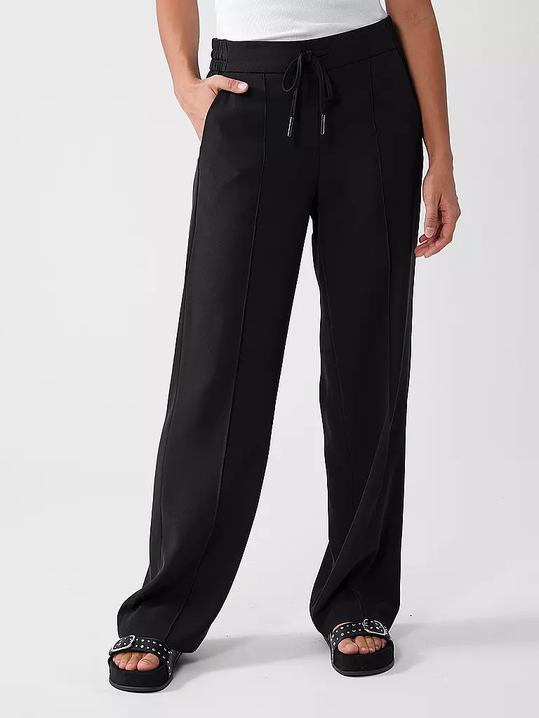 OPUS | Hose Jogging Fit MELANE FRENCH | schwarz