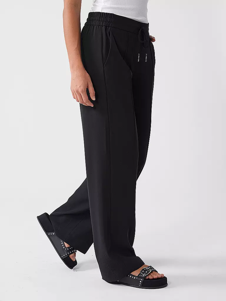 OPUS | Hose Jogging Fit MELANE FRENCH | schwarz