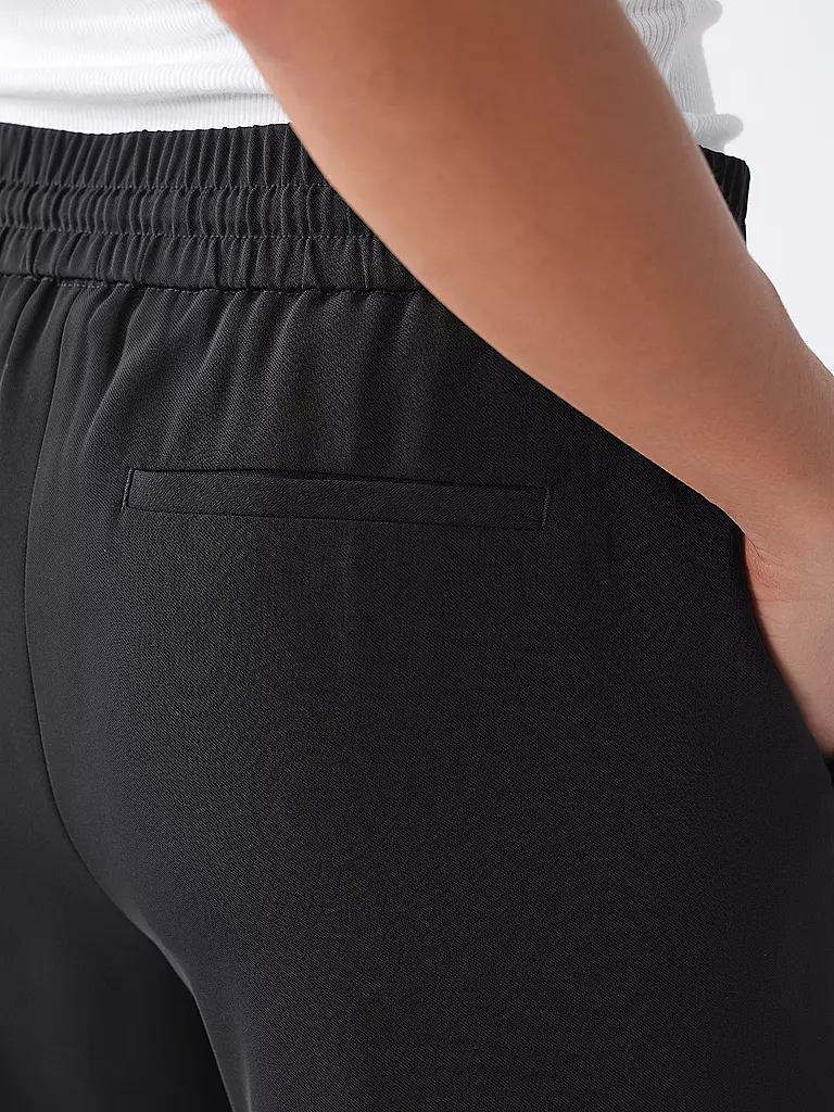 OPUS | Hose Jogging Fit MELANE FRENCH | schwarz