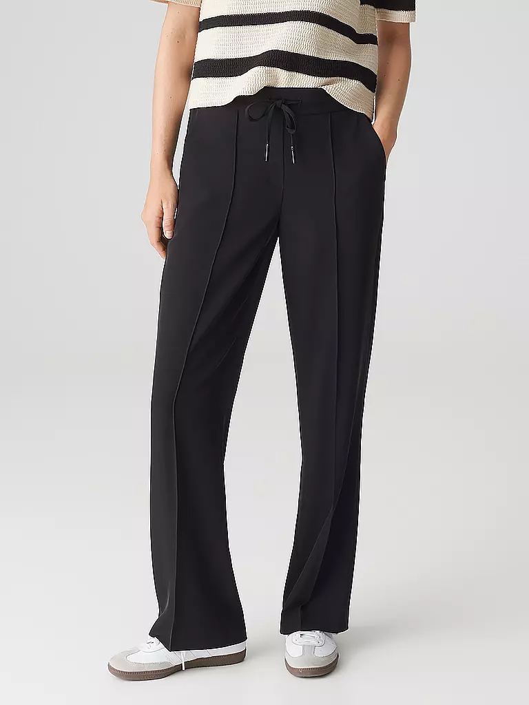 OPUS | Hose Jogging Fit MELANE FRENCH | schwarz