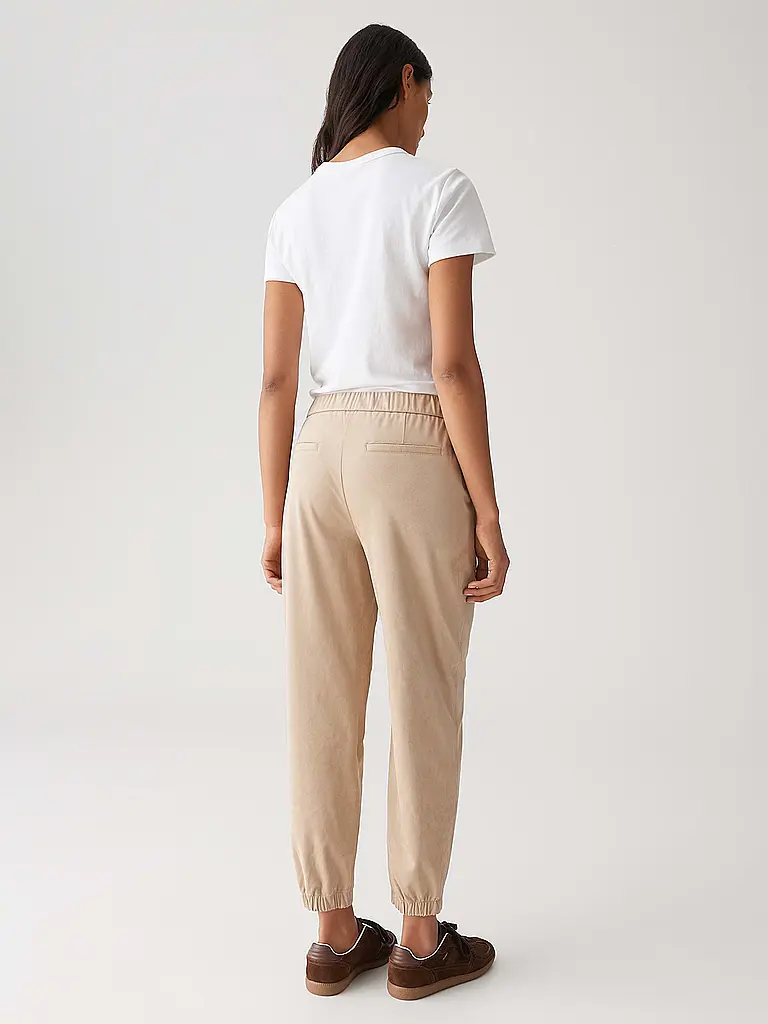 OPUS | Hose Jogging Fit MYHA VELOUR | beige