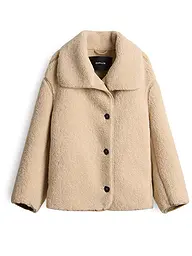 OPUS | Jacke in Felloptik HAFINE | Beige