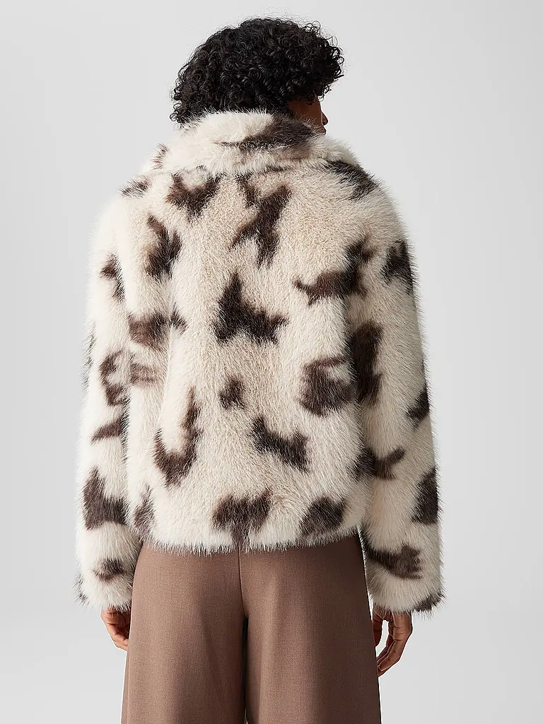 OPUS | Jacke in Felloptik HAJORA | beige