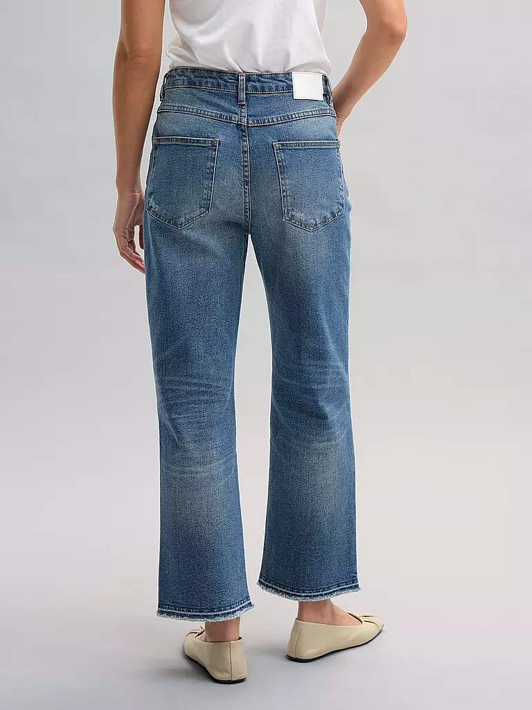 OPUS | Jeans Flared Fit 7/8 LANI TWIST | blau