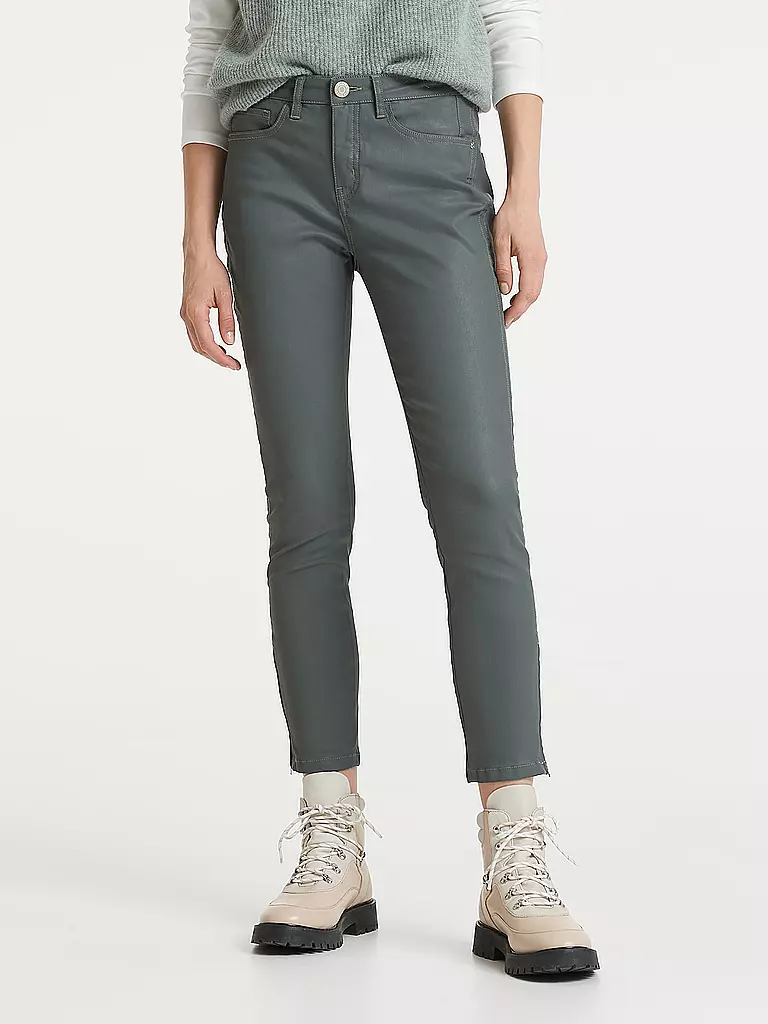 OPUS | Jeans Skinny Fit EMILY ZIP | grau