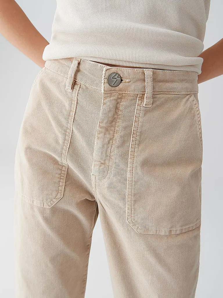 OPUS | Jeans Straight Fit LISSIE BABYCORD | beige