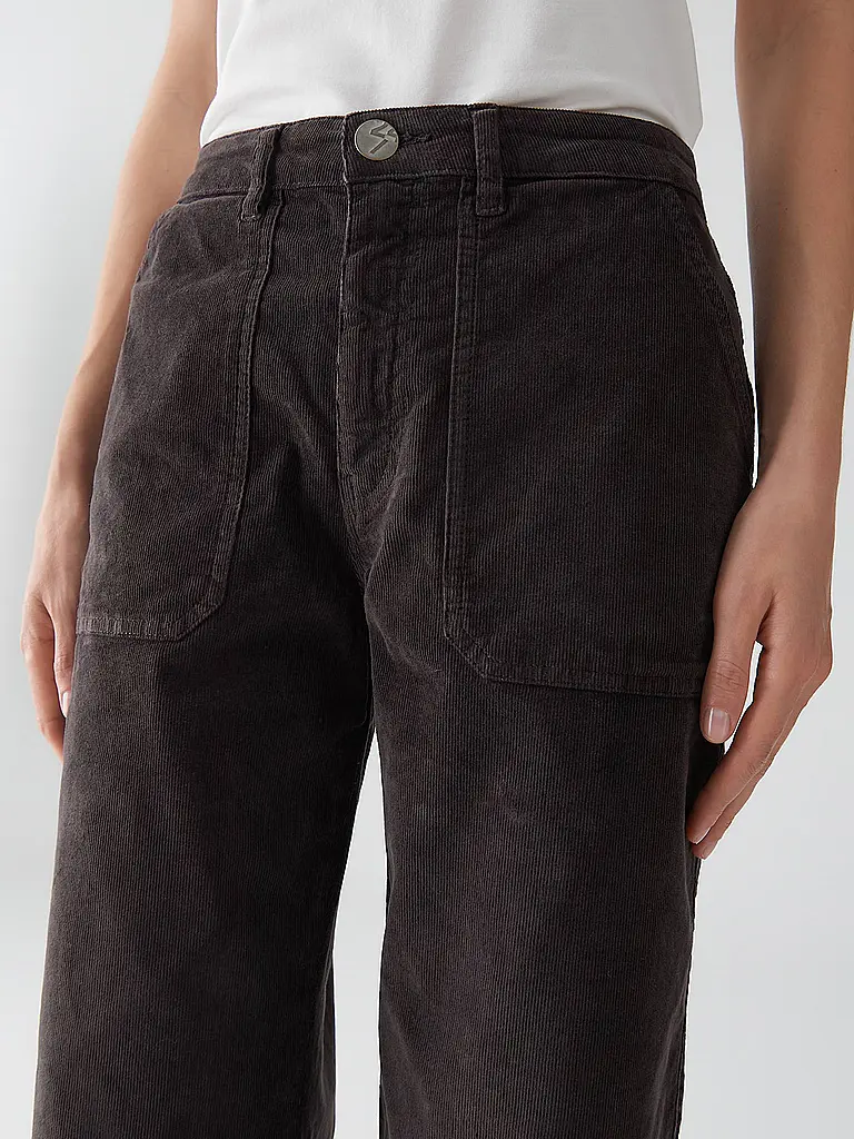 OPUS | Jeans Straight Fit LISSIE BABYCORD | braun