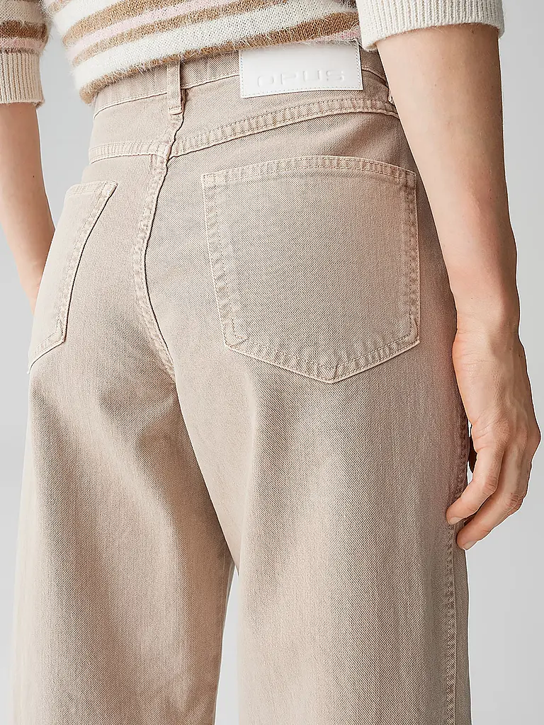 OPUS | Jeans Straight Fit LOLAH EDGY | Hellbraun