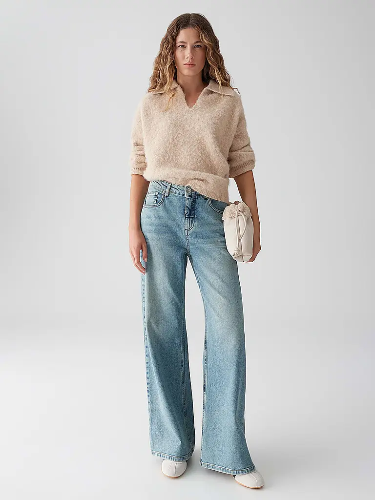 OPUS | Jeans Straight Fit MINAH PALAZZO URBAN | Hellblau