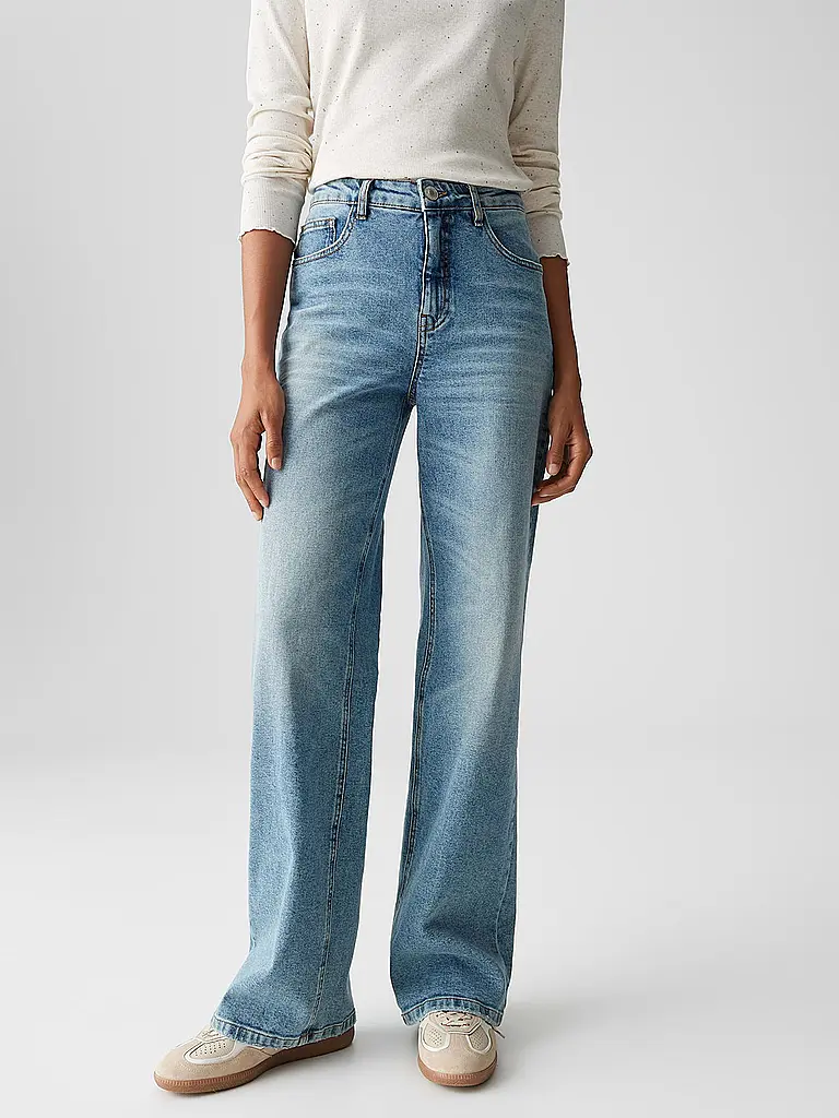 OPUS | Jeans Straight Fit MIVA ESCAPE | Blau