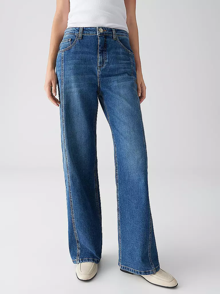 OPUS | Jeans Straight Fit MIVY LANE | dunkelblau