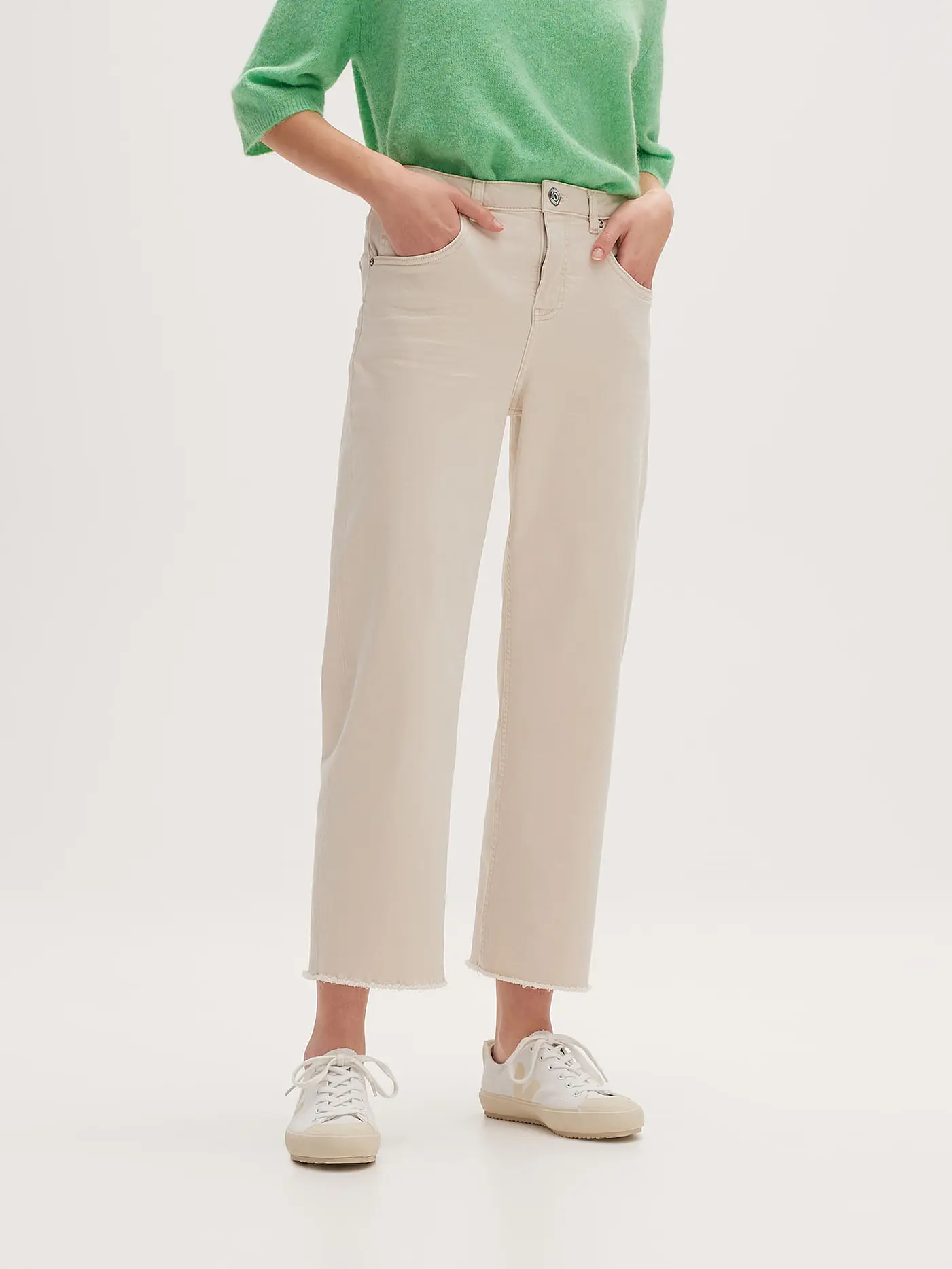 OPUS | Jeans Straight Fit MOMITO COLOR | creme