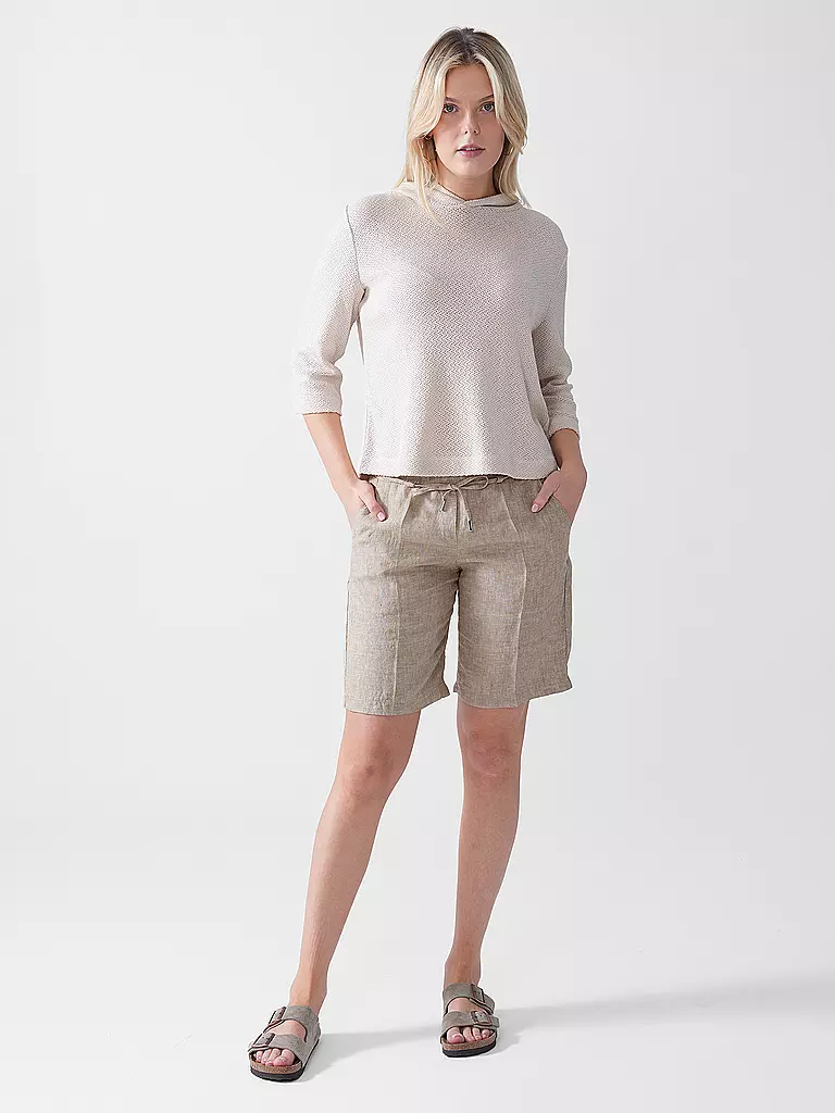 OPUS | Kapuzensweater - Hoodie SUKUFI STRUCTURE | creme
