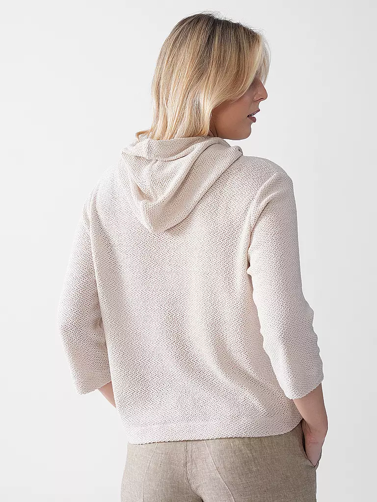 OPUS | Kapuzensweater - Hoodie SUKUFI STRUCTURE | creme