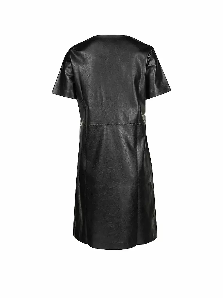 OPUS | Kleid in Lederoptik "Wasine" | schwarz