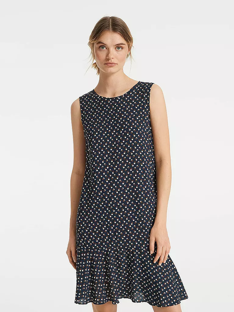 OPUS | Kleid WENOLA DOT | dunkelblau