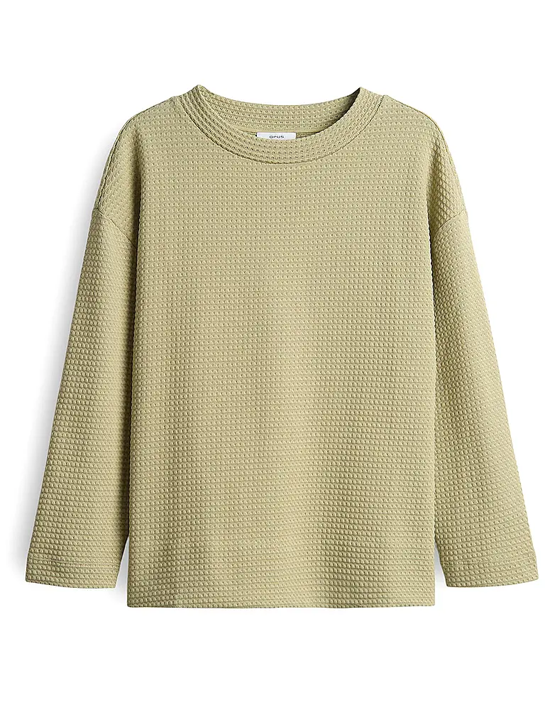 OPUS | Langarmshirt GELIX | hellgrün