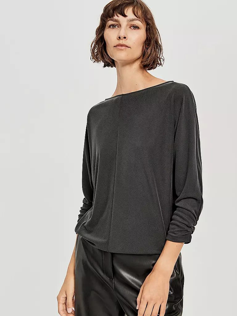 OPUS | Langarmshirt Sebota | grau