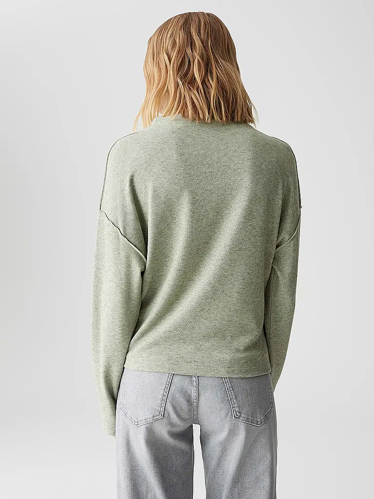 OPUS | Langarmshirt SINZI | hellgrün