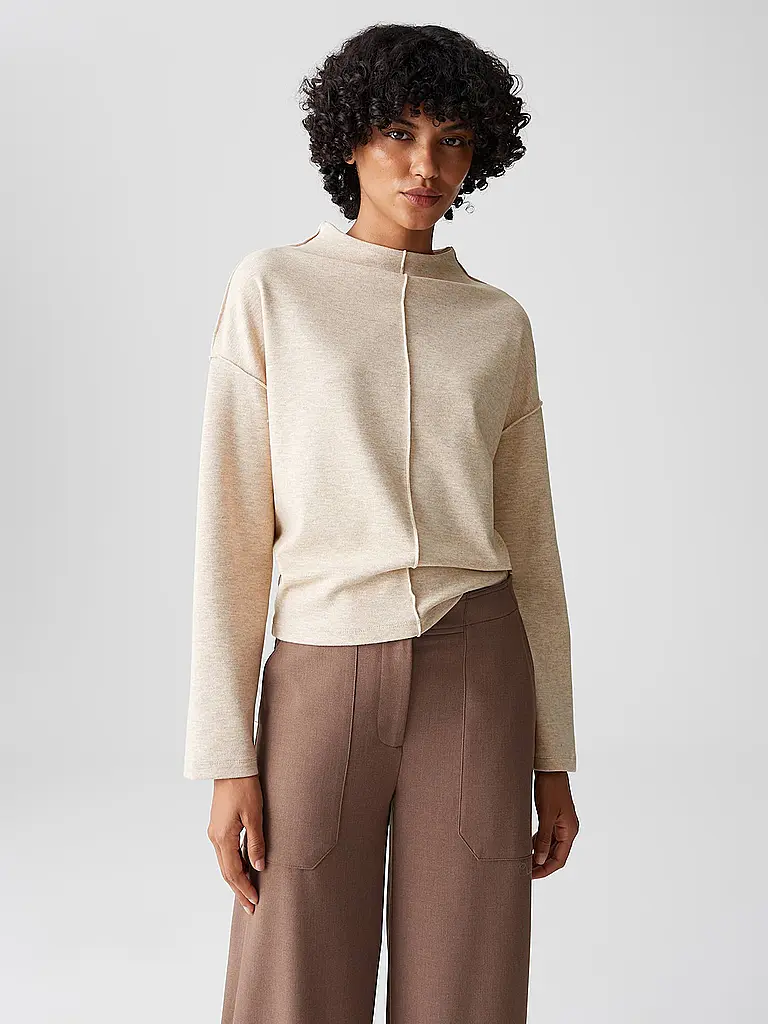 OPUS | Langarmshirt SINZI | beige