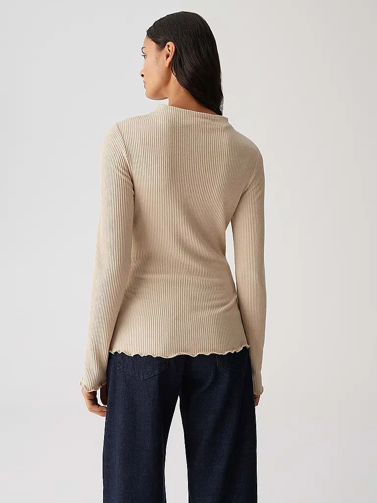 OPUS | Langarmshirt SOMANZI | beige