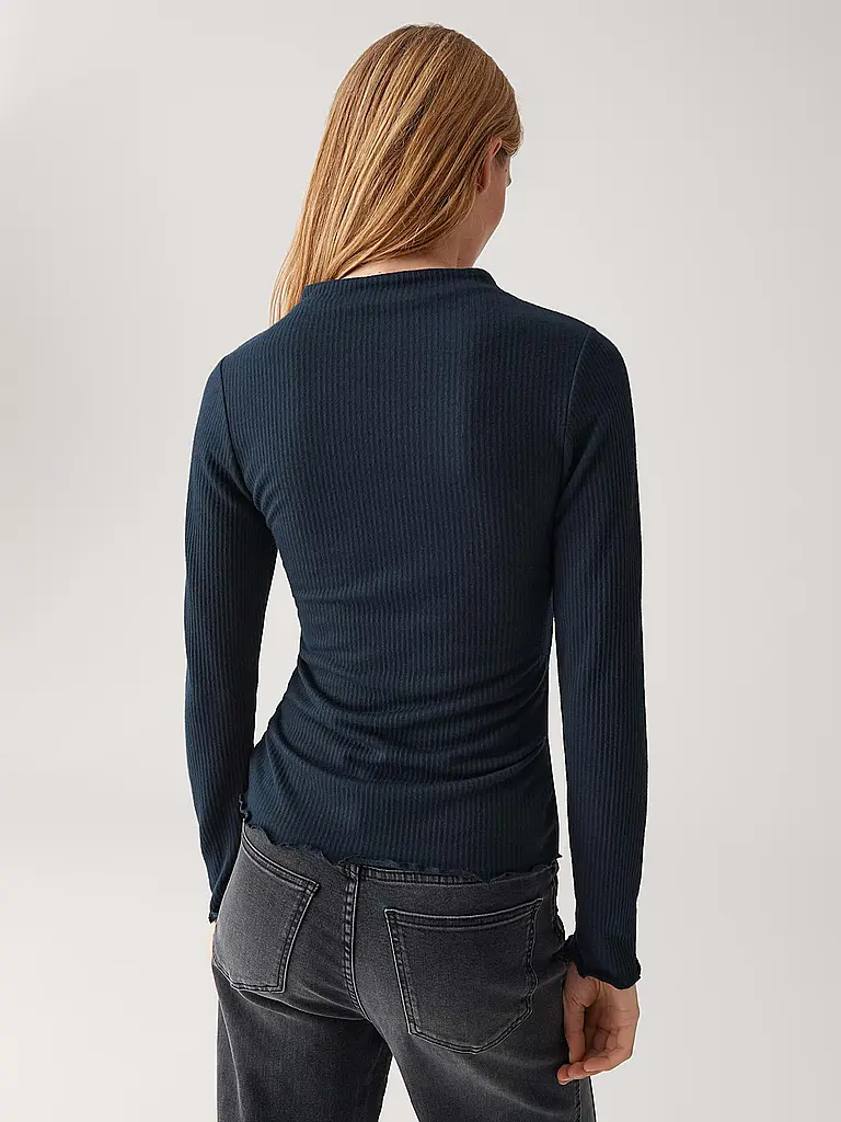 OPUS | Langarmshirt SOMANZI | dunkelblau