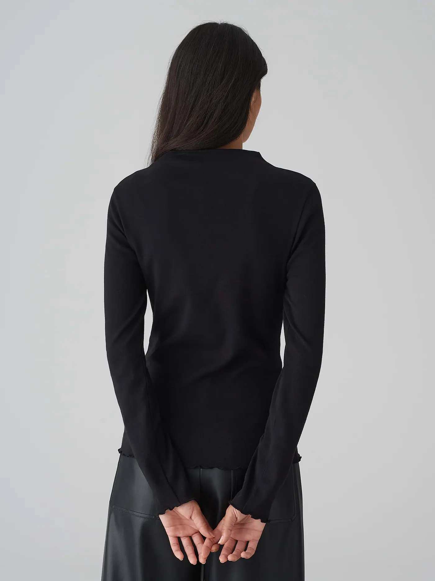 OPUS | Langarmshirt SONINCHEN | schwarz