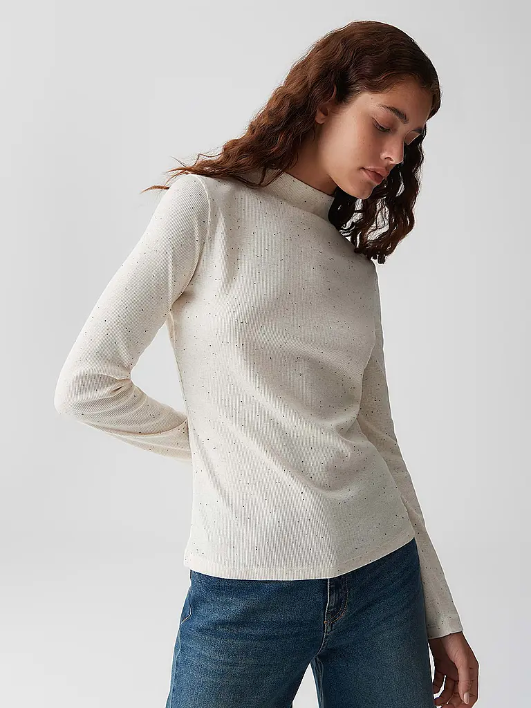 OPUS | Langarmshirt SUHANNA | creme