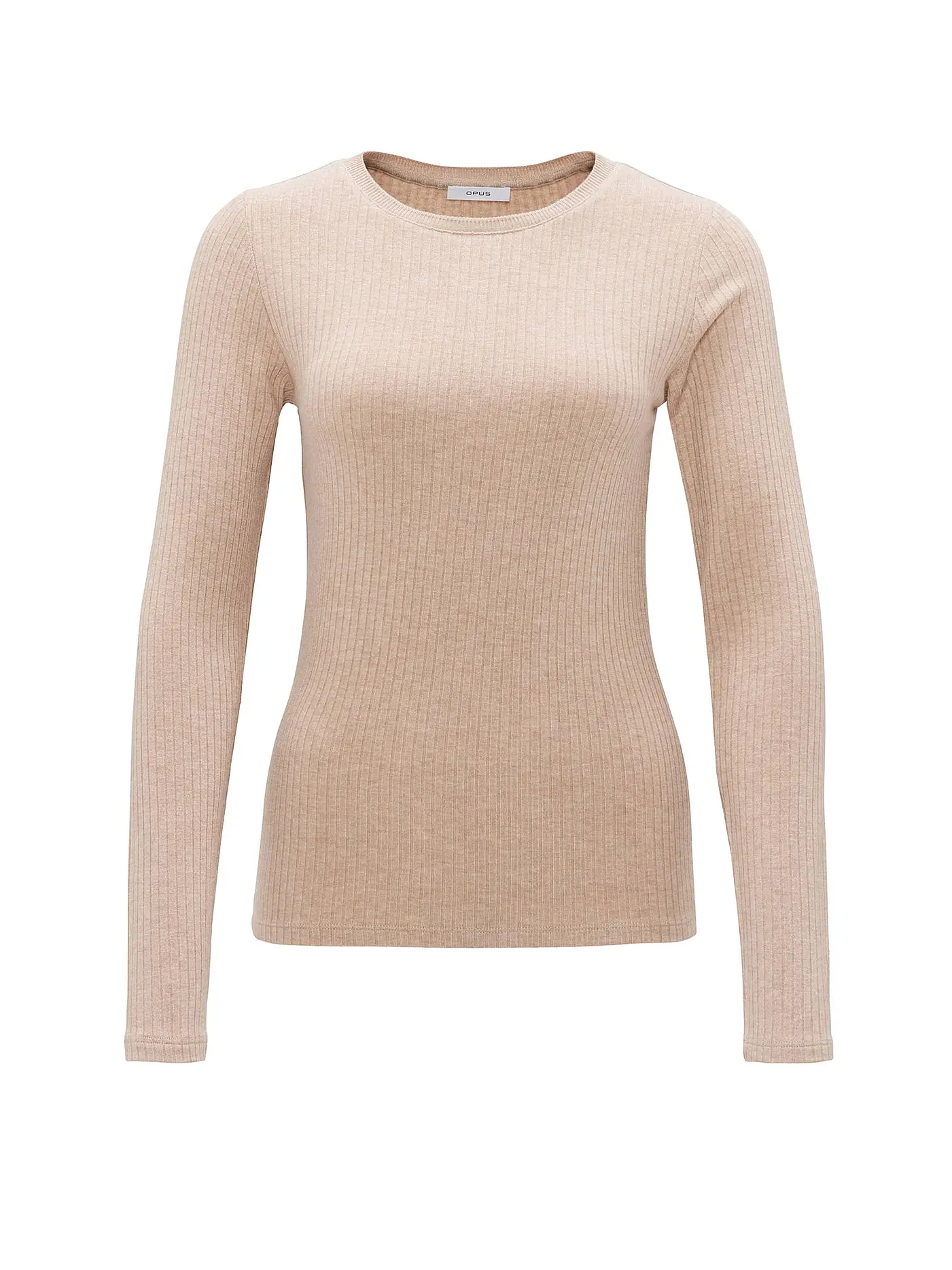 OPUS | Langarmshirt SULIKKO SOFT | beige