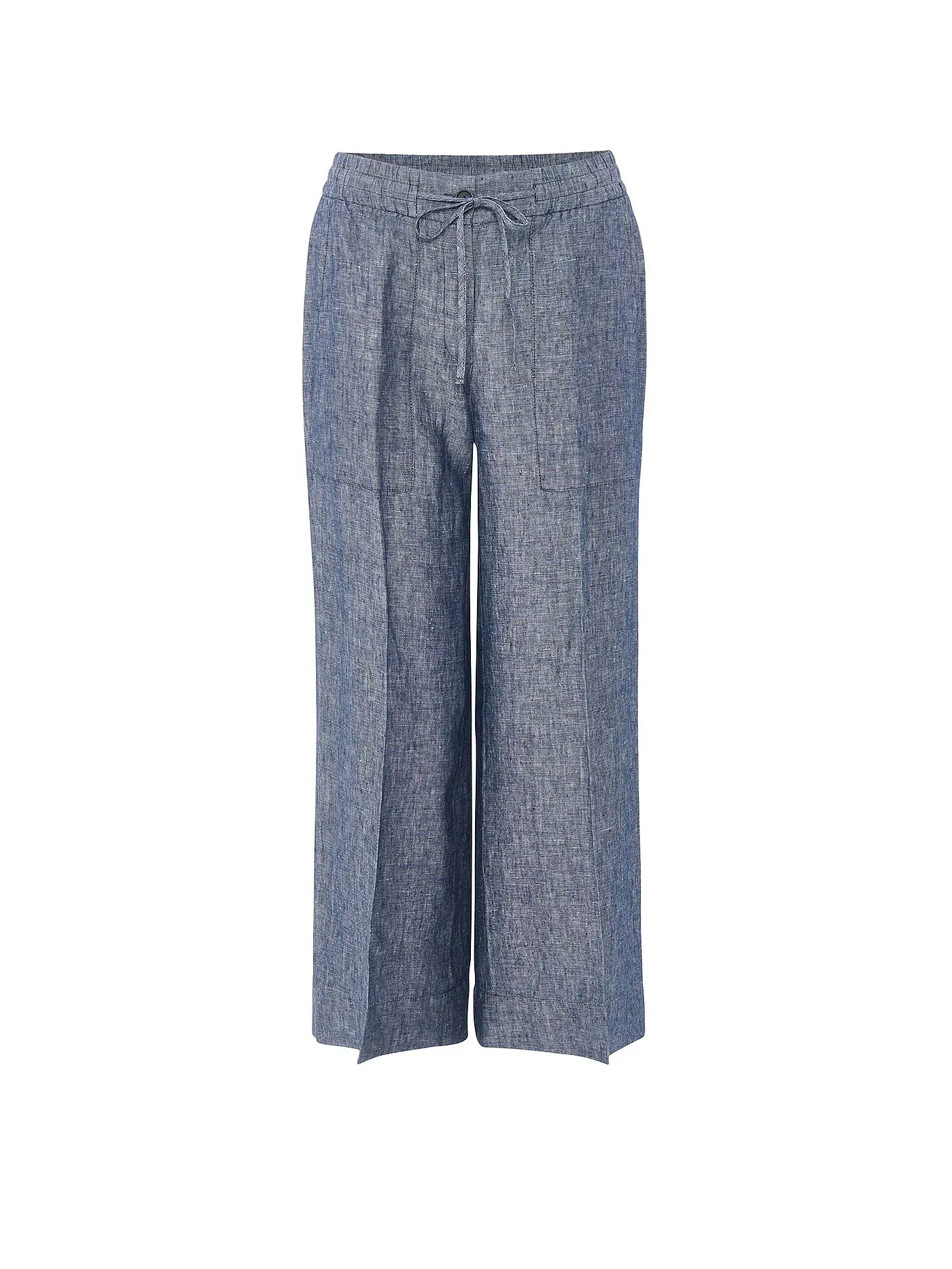 OPUS | Leinen Culotte MADEKA FRESH | dunkelblau