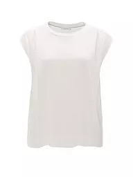 OPUS | Leinen T-Shirt SASKINO | creme